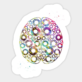 Brain mechanism Sticker